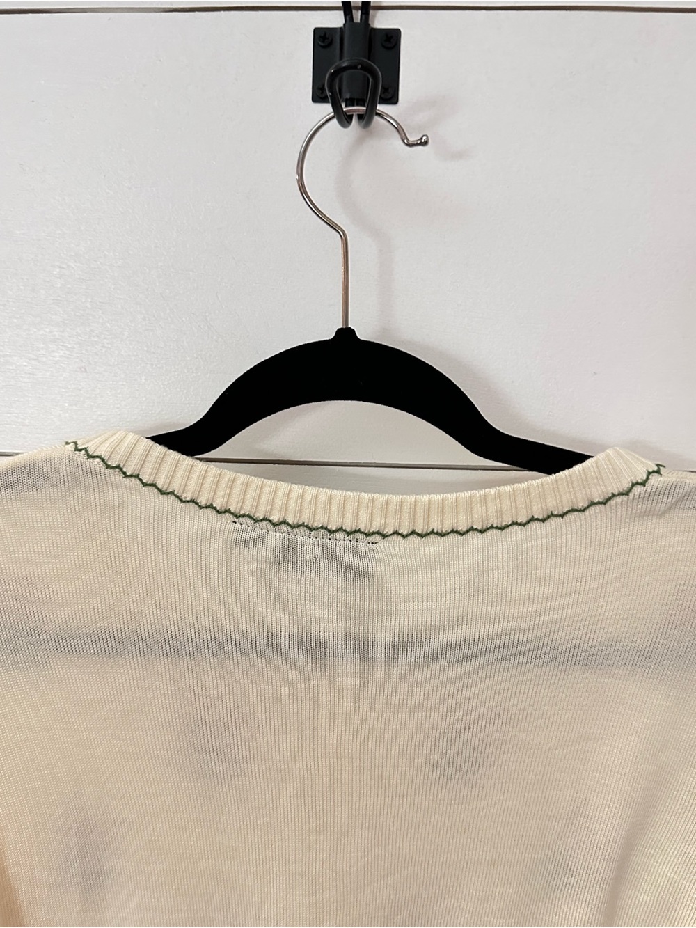 Voodoo Vixen XXL embroidered cream-oranges crop vintage inspired cardigan 50's - Picture 13 of 16